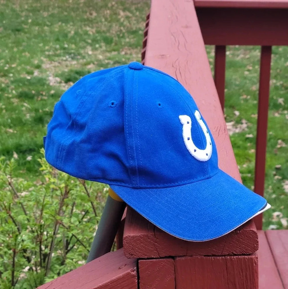 Indianapolis Colts Reebok NFL ProLine Authentic Hat adjustable velcro strap Blue - Picture 4 of 12